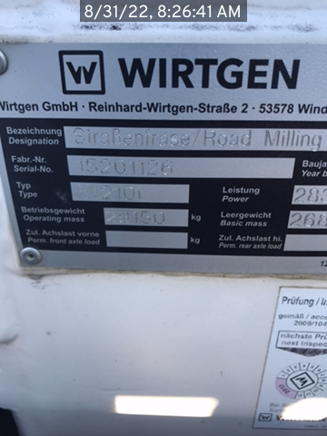 Used Wirtgen W210i