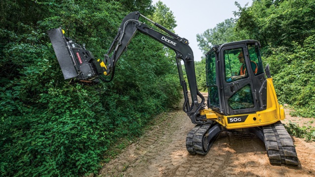 John Deere Mini Excavator Brush Cutter